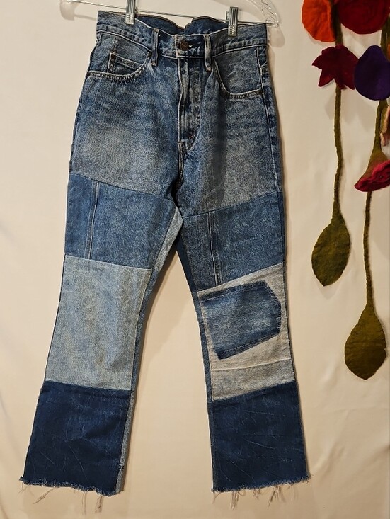 Levi's Denim - Levi's Women's Blue Pieced Denim Jeans 0097